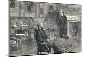 Prince of Wales Visiting Lord Beaconsfield at Hughenden Manor, 1896-null-Mounted Giclee Print