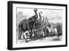 Prince of Wales with Troops and Elephants-null-Framed Giclee Print