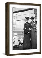 Prince Olav (1903-199) with Lady Antrim and Miss Knollys, 1908-null-Framed Giclee Print