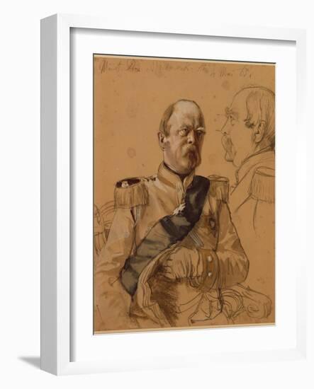 Prince Otto Von Bismarck, 1865-Adolph von Menzel-Framed Giclee Print