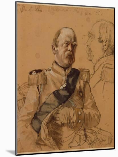 Prince Otto Von Bismarck, 1865-Adolph von Menzel-Mounted Giclee Print