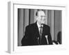 Prince Philip giving a lecture at Hudson Bay House-Associated Newspapers-Framed Photo