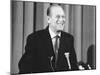 Prince Philip giving a lecture at Hudson Bay House-Associated Newspapers-Mounted Photo