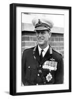 Prince Philip in the uniform of the Royal Marines-Associated Newspapers-Framed Photo