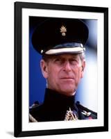 Prince Philip Inspecting Scots Guards at Buckingham Palace-null-Framed Photographic Print