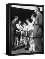 Prince Philip Meets the Bolton Players at the FA Cup Final Against Manchester United-null-Framed Stretched Canvas