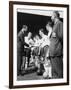 Prince Philip Meets the Bolton Players at the FA Cup Final Against Manchester United-null-Framed Photographic Print