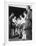 Prince Philip Meets the Bolton Players at the FA Cup Final Against Manchester United-null-Framed Photographic Print