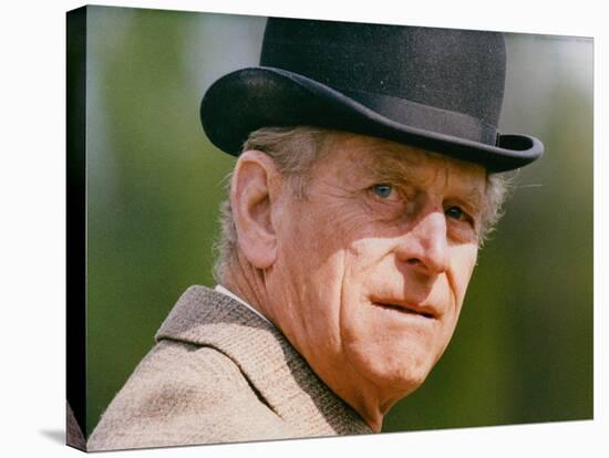 Prince Philip wearing a bowler hat-Associated Newspapers-Stretched Canvas
