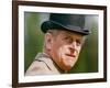 Prince Philip wearing a bowler hat-Associated Newspapers-Framed Photo