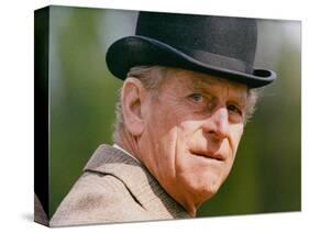 Prince Philip wearing a bowler hat-Associated Newspapers-Stretched Canvas