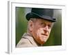 Prince Philip wearing a bowler hat-Associated Newspapers-Framed Photo