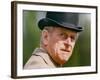 Prince Philip wearing a bowler hat-Associated Newspapers-Framed Photo