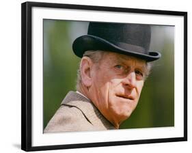 Prince Philip wearing a bowler hat-Associated Newspapers-Framed Photo