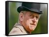 Prince Philip wearing a bowler hat-Associated Newspapers-Framed Stretched Canvas