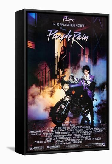 PRINCE. "PURPLE RAIN" [1984], directed by ALBERT MAGNOLI.-null-Framed Stretched Canvas