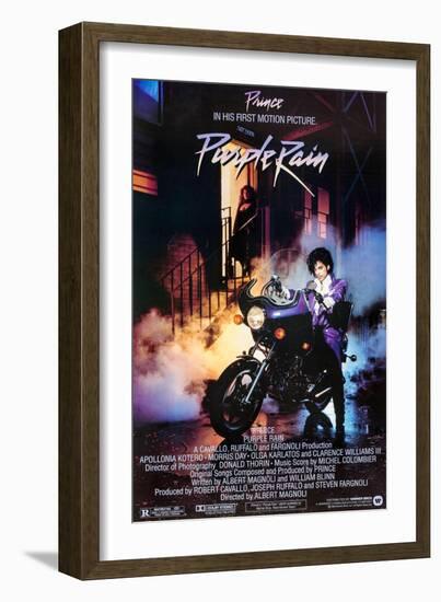 PRINCE. "PURPLE RAIN" [1984], directed by ALBERT MAGNOLI.-null-Framed Photographic Print