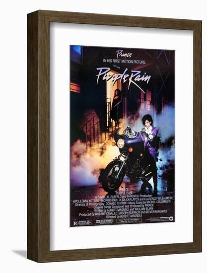 PRINCE. "PURPLE RAIN" [1984], directed by ALBERT MAGNOLI.-null-Framed Photographic Print