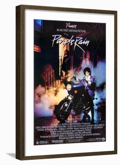 PRINCE. "PURPLE RAIN" [1984], directed by ALBERT MAGNOLI.-null-Framed Photographic Print