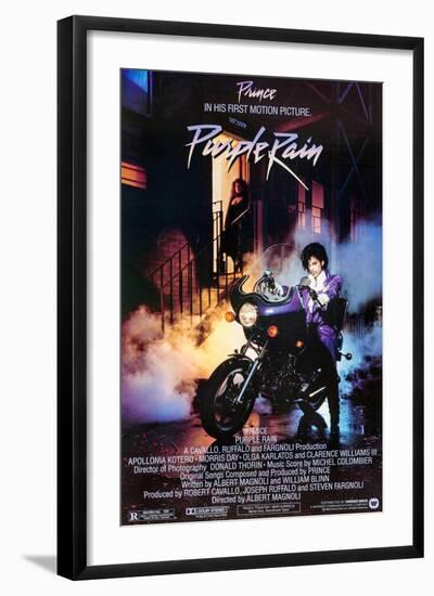 PRINCE. "PURPLE RAIN" [1984], directed by ALBERT MAGNOLI.-null-Framed Photographic Print