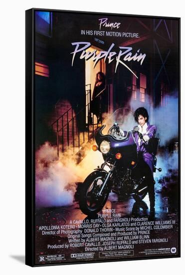 PRINCE. "PURPLE RAIN" [1984], directed by ALBERT MAGNOLI.-null-Framed Stretched Canvas