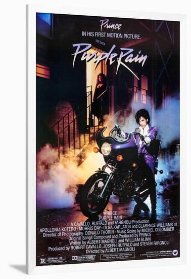 PRINCE. "PURPLE RAIN" [1984], directed by ALBERT MAGNOLI.-null-Framed Photographic Print