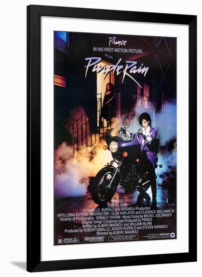 PRINCE. "PURPLE RAIN" [1984], directed by ALBERT MAGNOLI.-null-Framed Premium Photographic Print