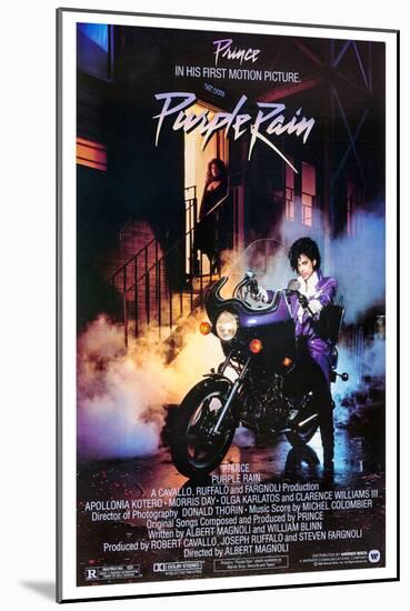 PRINCE. "PURPLE RAIN" [1984], directed by ALBERT MAGNOLI.-null-Mounted Poster