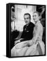 Prince Rainier III with Actress Grace Kelly at the Announcement of Their Engagement-Howard Sochurek-Framed Stretched Canvas