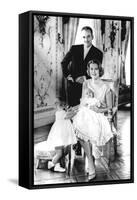 Prince Rainier of Monaco with His Wife Grace Kelly, and their Children Caroline and Albert,…-null-Framed Stretched Canvas