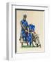 Prince Richard, the Future Richard the Lionheart, Being Knighted by King Louis of France-Peter Jackson-Framed Giclee Print