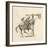 Prince Richard, the Future Richard the Lionheart, Practising at the Quintain-Peter Jackson-Framed Giclee Print