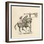 Prince Richard, the Future Richard the Lionheart, Practising at the Quintain-Peter Jackson-Framed Giclee Print