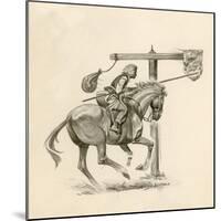 Prince Richard, the Future Richard the Lionheart, Practising at the Quintain-Peter Jackson-Mounted Giclee Print