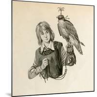 Prince Richard, the Future Richard the Lionheart, with a Hawk-Peter Jackson-Mounted Giclee Print