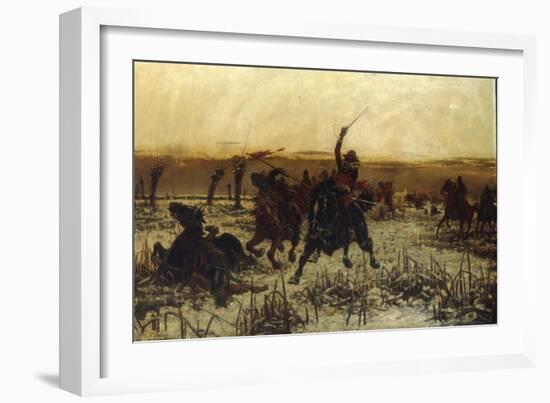 Prince Rupert, his Last Charge at Edgehill-Stanley Berkeley-Framed Giclee Print