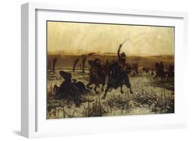 Prince Rupert, his Last Charge at Edgehill-Stanley Berkeley-Framed Giclee Print