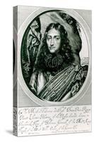 Prince Rupert of the Rhine Engraved by William Faithorne-William Dobson-Stretched Canvas