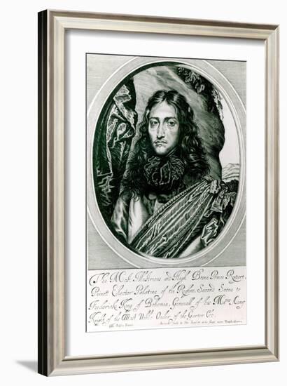 Prince Rupert of the Rhine Engraved by William Faithorne-William Dobson-Framed Giclee Print