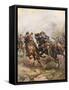 Prince Rupert's Cavalry Charge at Edgehill, 1642-Henry Payne-Framed Stretched Canvas