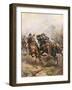 Prince Rupert's Cavalry Charge at Edgehill, 1642-Henry Payne-Framed Giclee Print