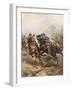 Prince Rupert's Cavalry Charge at Edgehill, 1642-Henry Payne-Framed Giclee Print