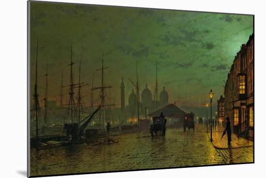 Prince's Dock, Hull, 1882-John Atkinson Grimshaw-Mounted Giclee Print