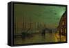 Prince's Dock, Hull, 1882-John Atkinson Grimshaw-Framed Stretched Canvas