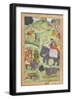 Prince Salim at a Hunt-null-Framed Art Print