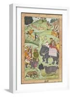 Prince Salim at a Hunt-null-Framed Art Print