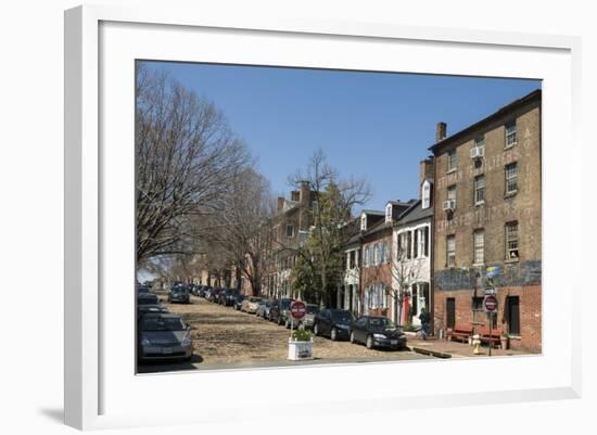 Prince Street also known as Captains Row in Old Town-John Woodworth-Framed Photographic Print