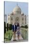 Prince William and Catherine at the Taj Mahal, India-Associated Newspapers-Stretched Canvas