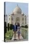 Prince William and Catherine at the Taj Mahal, India-Associated Newspapers-Stretched Canvas