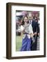 Prince William and Kate, Laughing Trying Archery in Bhutan-Associated Newspapers-Framed Photo